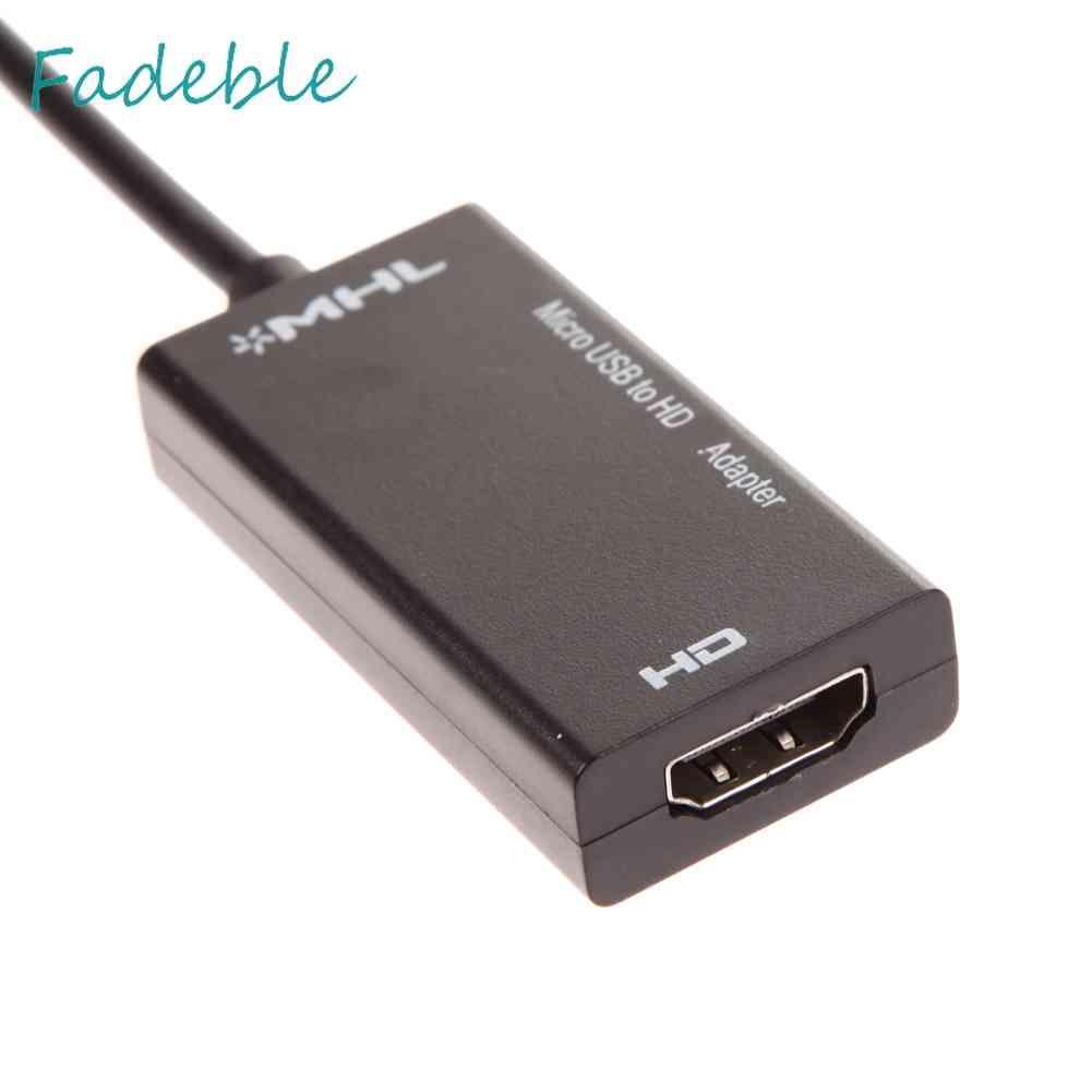 Bộ ChuyểN ĐổI Micro USB Sang HDMI A / V TV Cho LG HTC SonySamSungHDTV