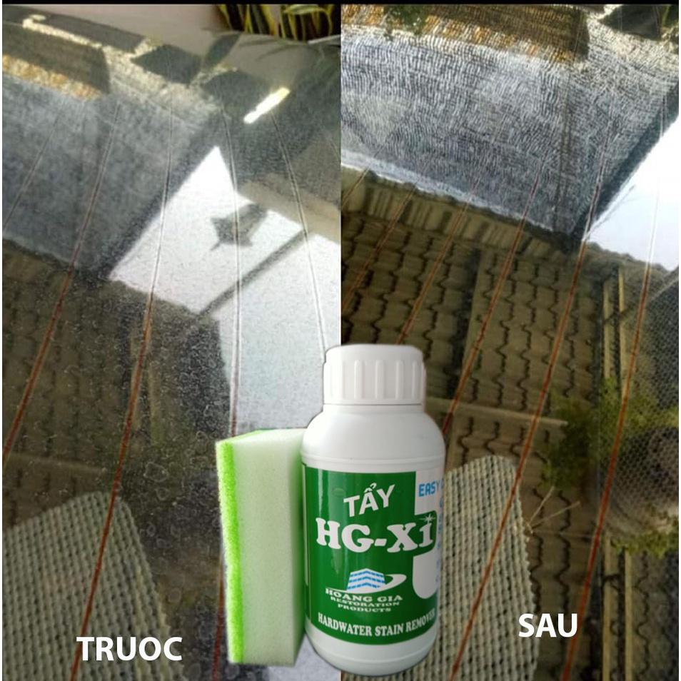 Siêu tẩy ố môc kính xe, lazang HG X1 HARDWATER STAIN REMOVER for Car 250 ML