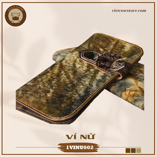 Ví Nữ Da Bò Veg Tan, Bóp Nữ Da Bò Veg Tan, Ví Nữ Da Bò Thời Trang Nhập Khẩu_VietCow_1VINU002