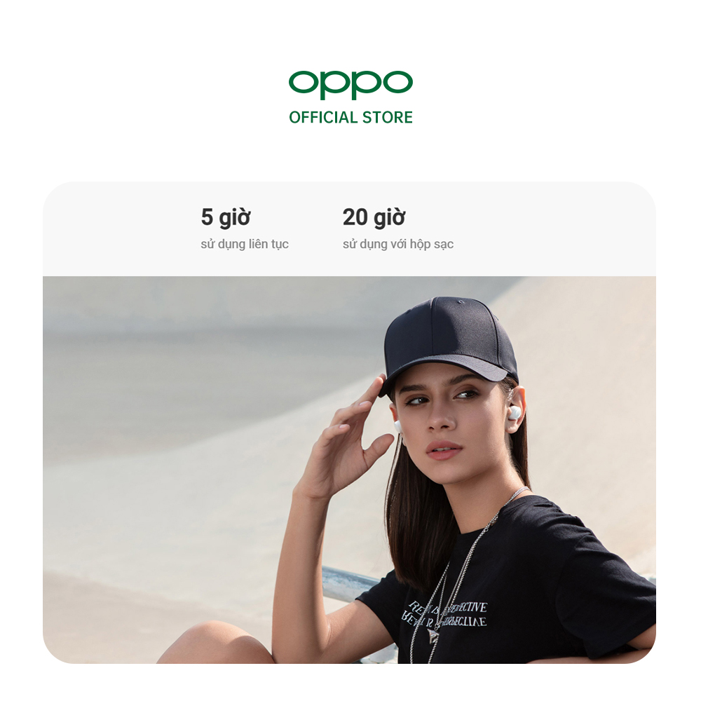 Tai nghe Không Dây True Wireless OPPO Enco W11 | Công Nghê Buletooth 5.0 | Tăng Âm Bass | Pin Lên Đến 20 Giờ | Chống Bụi IP55 Và Chống Nước | Hàng Chính Hãng