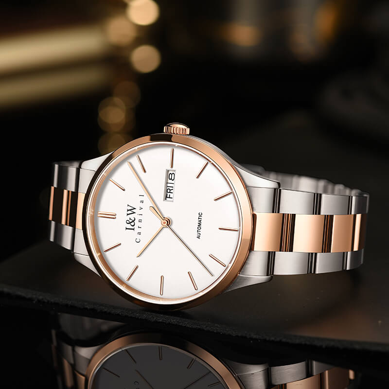 Đồng hồ nam chính hãng IW CARNIVAL IW530G-1 Kính sapphire ,chống xước ,Chống nước 30m ,Bh 24 tháng,Máy cơ(Automatic),dây thép không gỉ 316L