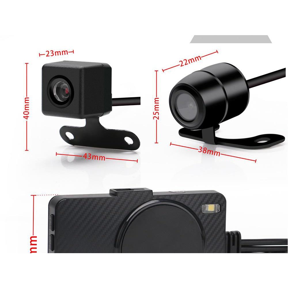 Camera hành trình xe máy có màn hình rời 3inch DVR 1080P HD