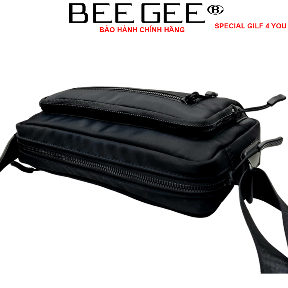 Túi đeo chéo nam vải canvas chống thấm nước - BEEGEE 0134 (Tặng quà tặng ngẫu nhiên trong BEEGEE GILF COLLECTION)