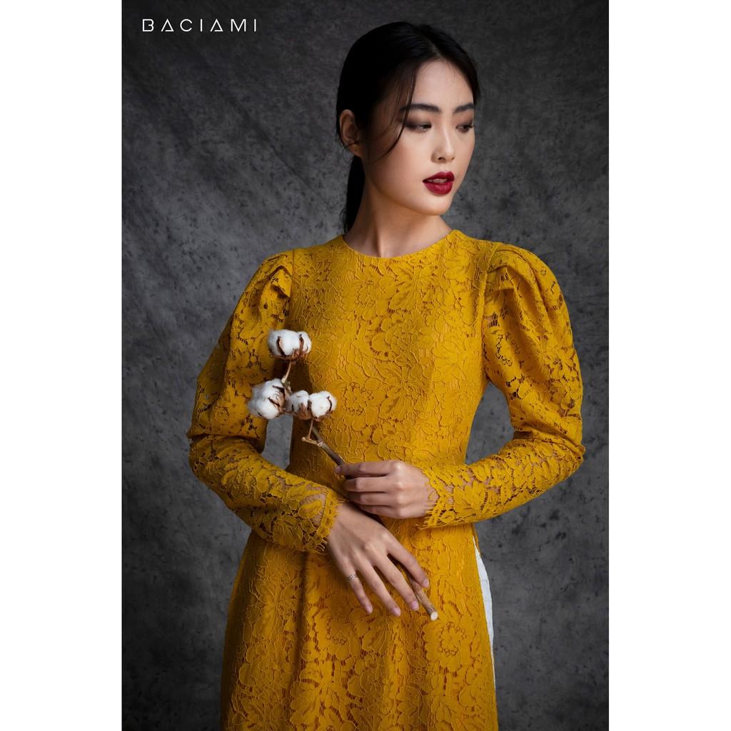 Baciami-Bộ Áo Dài Ren Tay Phồng