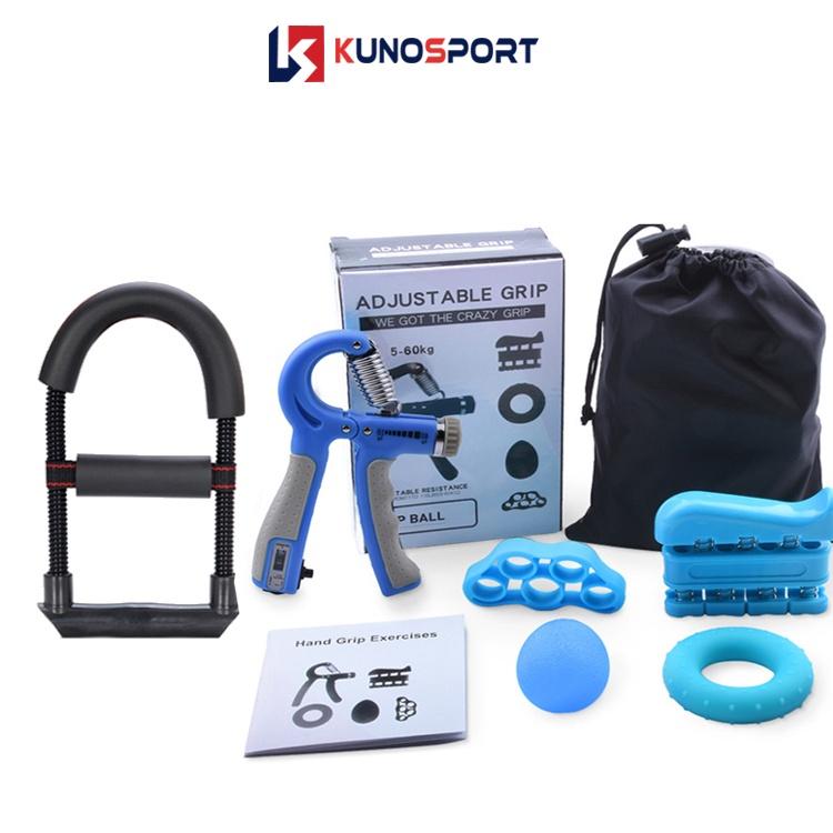 Combo 6 Món KUNOSPORT Dụng Cụ Tập Cơ Tay, Tập Cổ Tay Ngón, Tay Tập Tại Nhà