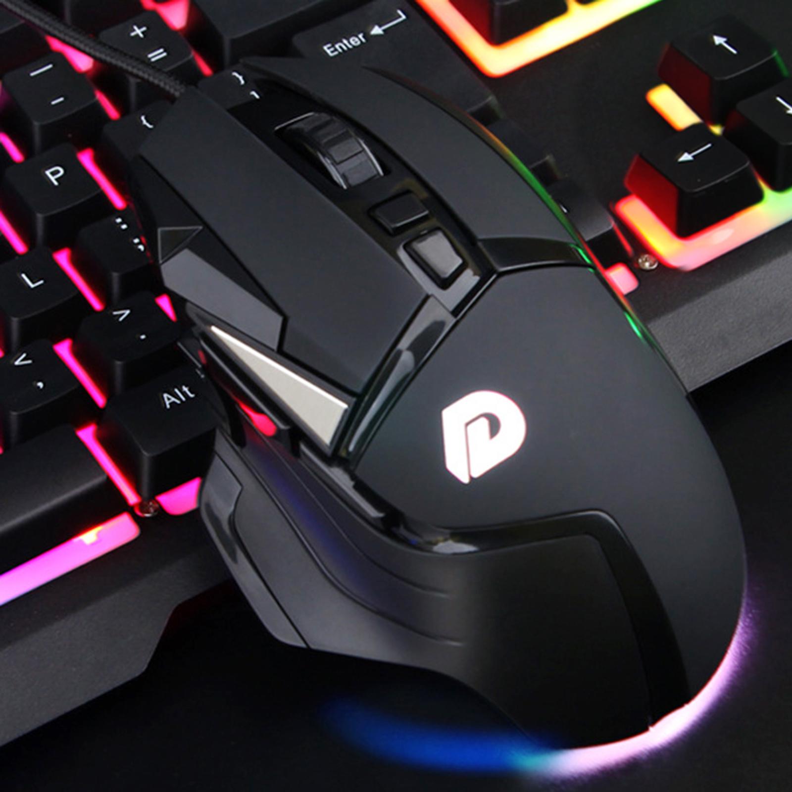 Gaming Mouse USB Computer Mouse  RGB Backlit for Laptop Desktop