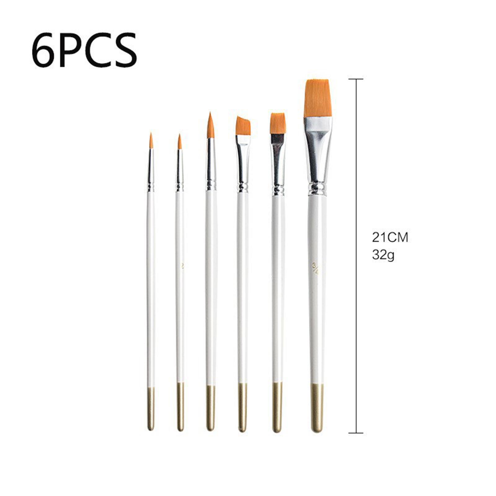7 Pieces Artist Paint Brushes Durable Accessory Long Handle Paint Brush Pen Set Acrylic Painting Brushes Paintbrushes for Kids Adults Artist