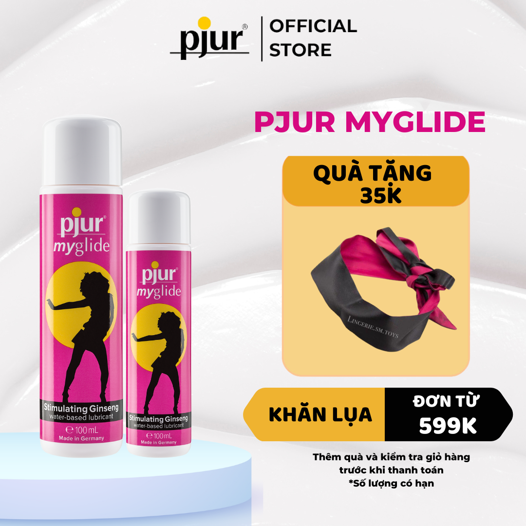 Gel bôi trơn tăng khoái cảm Pjur Myglide 30ml dành cho nữ chứa nhân sâm có tác dụng tăng cường lưu thông máu