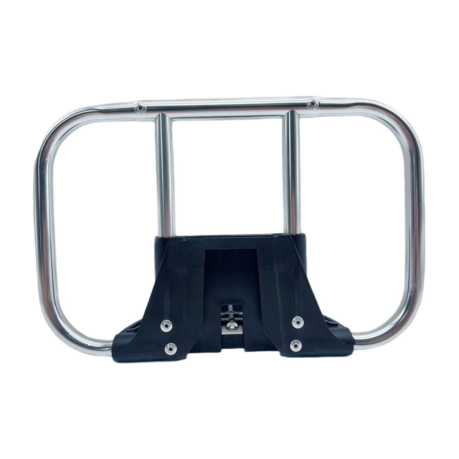 Folding Bike Carrier Bracket Front Carrier Frame Alloy Bag Rack for Backpack