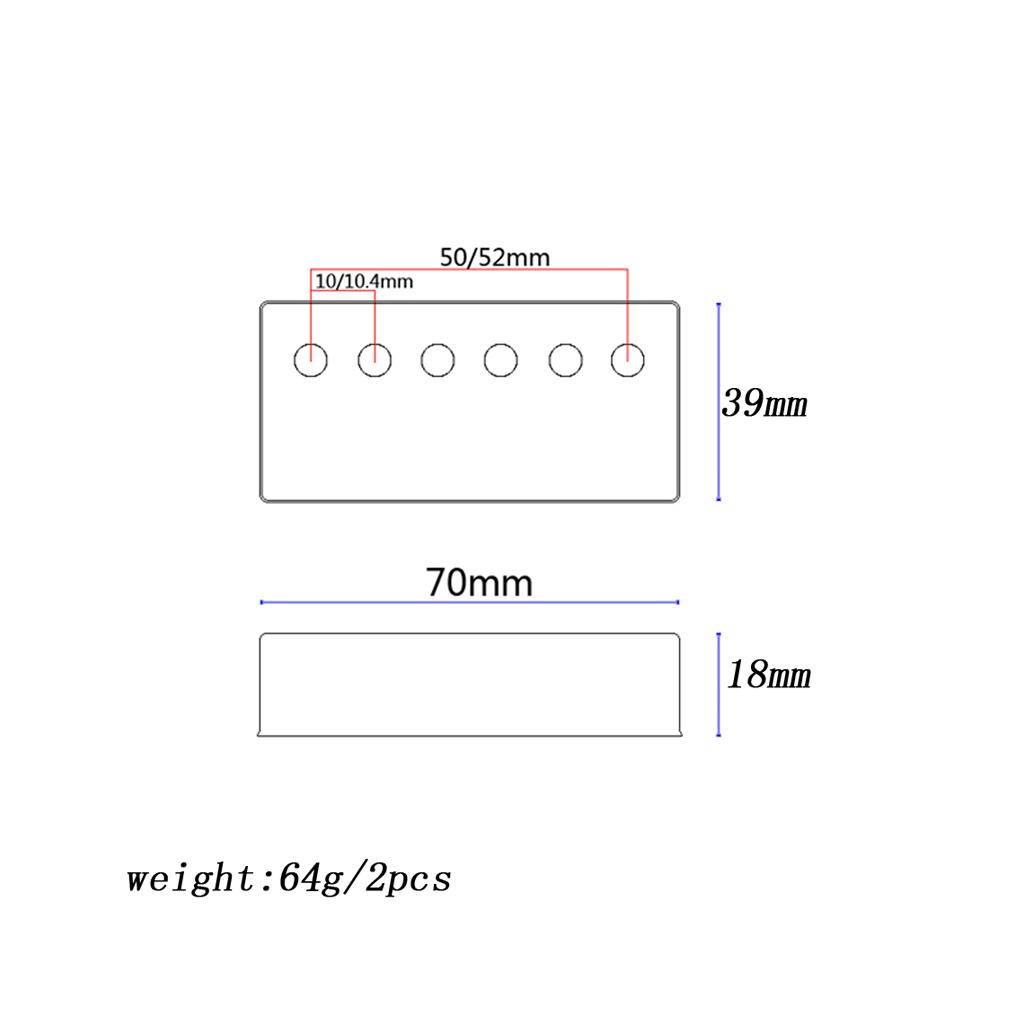 Baoblade 2X Humbucker Có cho Đàn Guitar Điện Phần Phụ Kiện Cổ Cầu