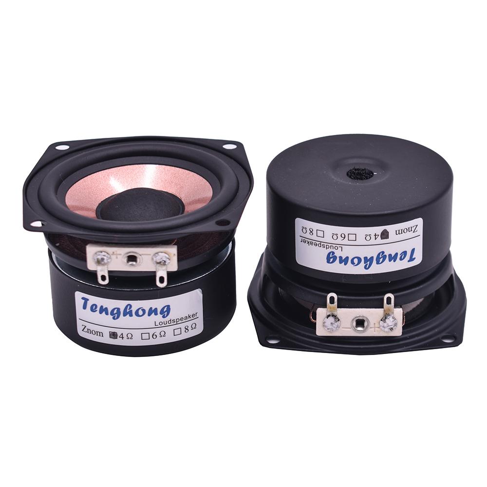TEGHONG 1PCS 4 OHM 8 OHM 2,5 inch Công suất đầy đủ loa AS-25QF01 HIFI Độ nhạy cao Home Audio Loa 20W Color: 8Ohm