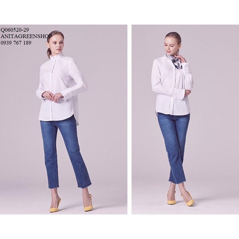 Q060520 ÁO SƠ MI NỮ CỔ TRỤ