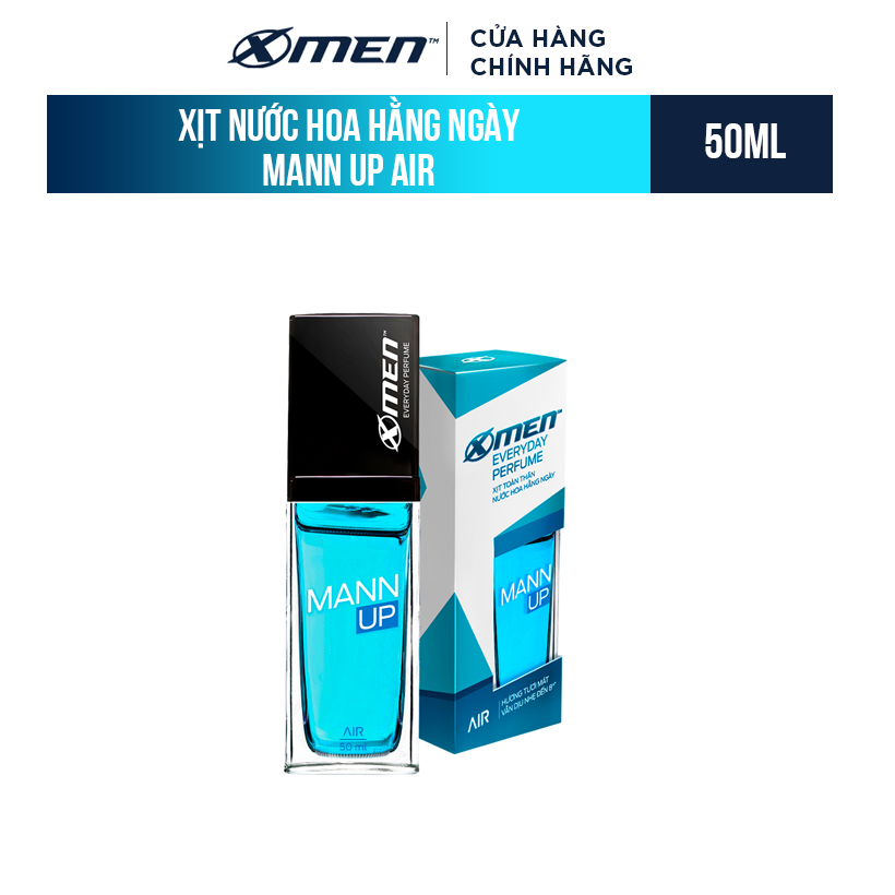 Xịt nước hoa toàn thân X-Men Everyday Perfume Mann Up Air 50ml