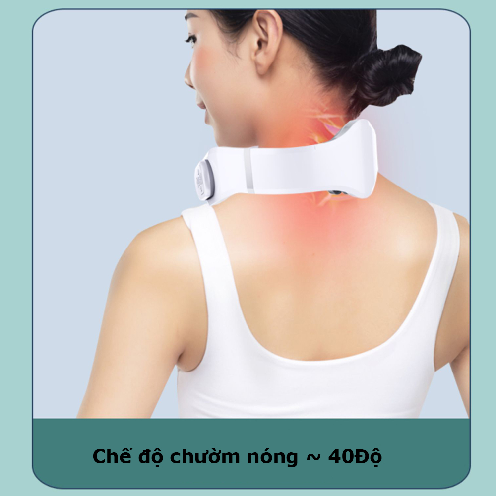 Máy Massage Cổ Vai Gáy Công Nghệ Xung Điện 6 Điểm Làm Giảm Đau Phục Hồi Dây Thần Kinh Kết Nối App Điện Thoại