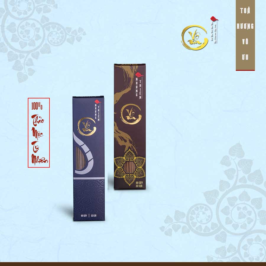 Combo 2 Hộp Nhang Trị Liệu Thuốc Nam + Thuốc Bắc - Nhang Thiền Vô Ưu