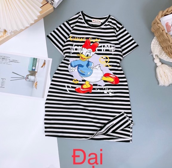 ĐẦM THUN SUÔNG BÉ GÁI THỂ THAO THUN COTTON CHO BÉ 8-40KG