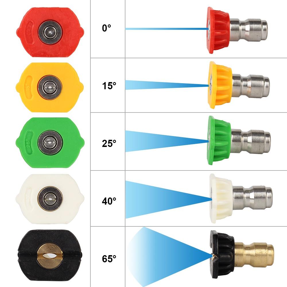 Bộ 5 vòi phun nước rửa xe hơi bằng kim loại tháo lắp nhanh cho Karcher K Series
