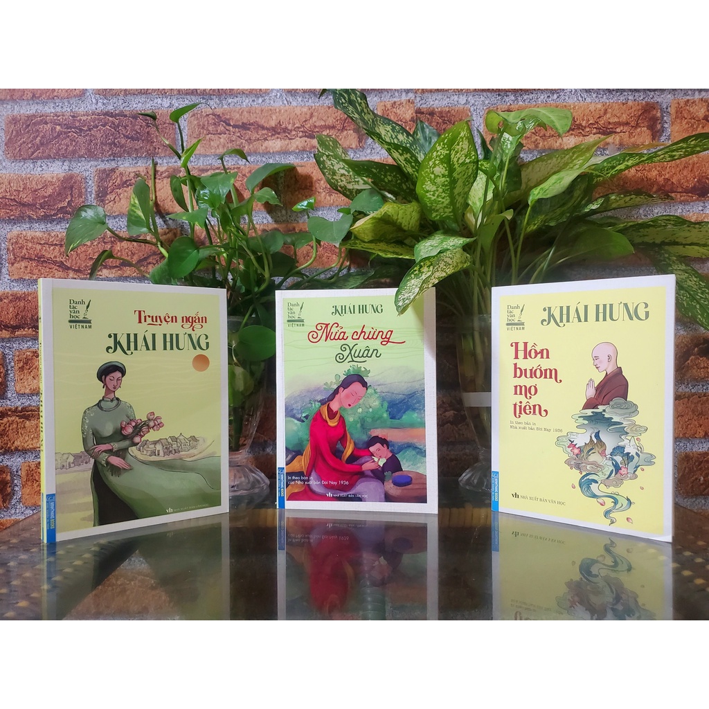 Sách - Combo 3 cuốn Truyện ngắn Khái Hưng , Nửa chừng xuân , Hồn bướm mơ tiên