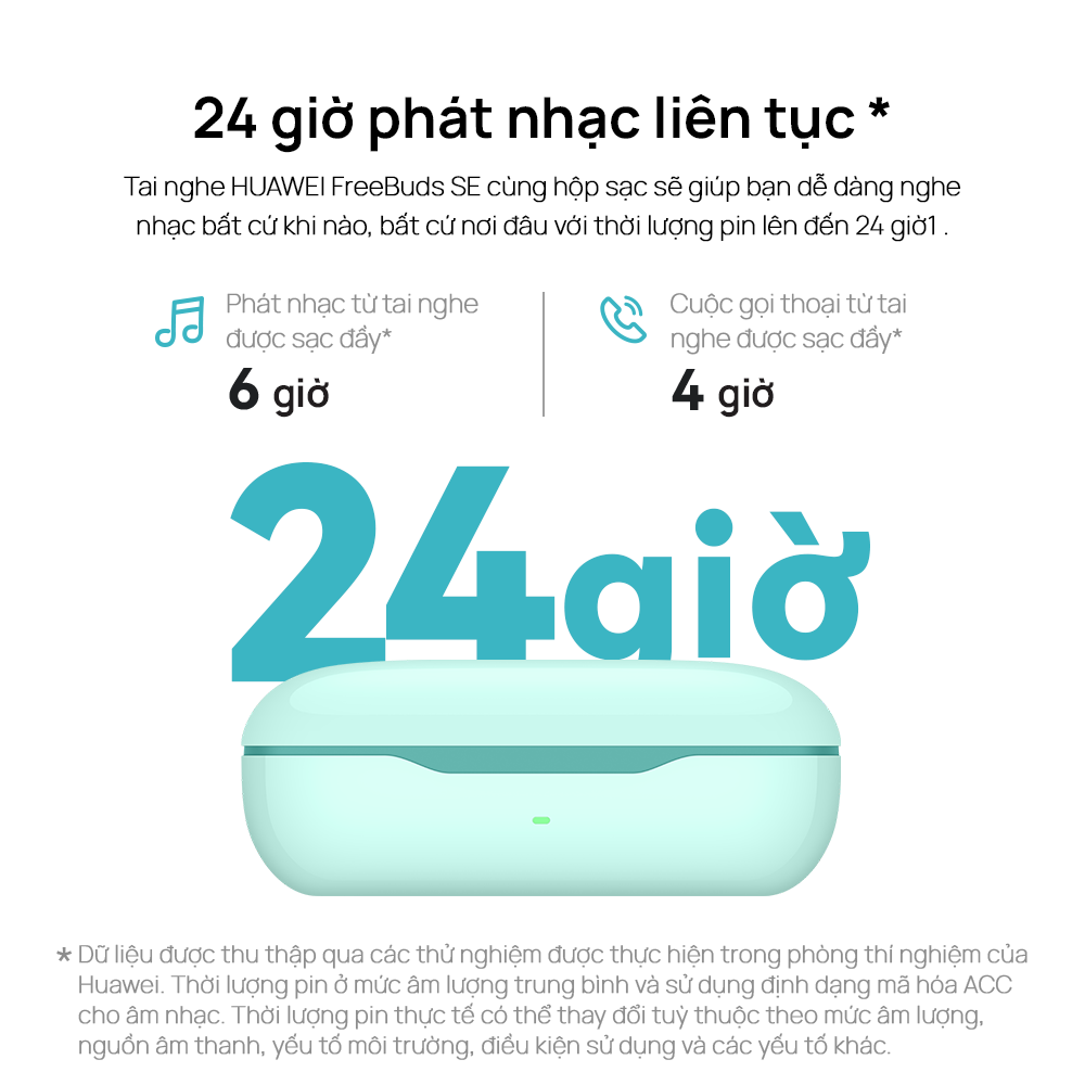 Bộ Sản Phẩm - Tai nghe HUAWEI FreeBuds SE | Hàng Chính Hãng - FreeBuds SE (Trắng mây trời)