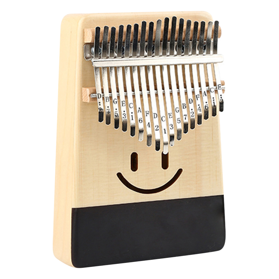 Đàn Kalimba 17 Phím Gỗ Vân Sam Yael Y17S-S - Mặt Cười Kèm Kèn Kazoo