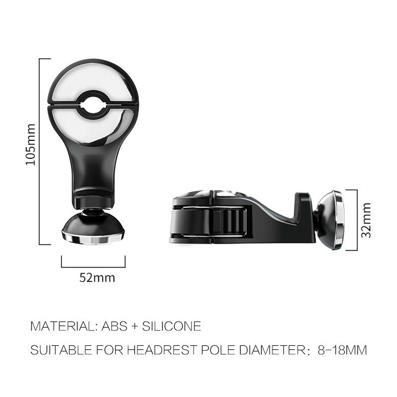 Móc Treo Đồ Gắn Phía Sau Ghế Xe Ô Tô Xoay 360 Độ Tiện Dụng