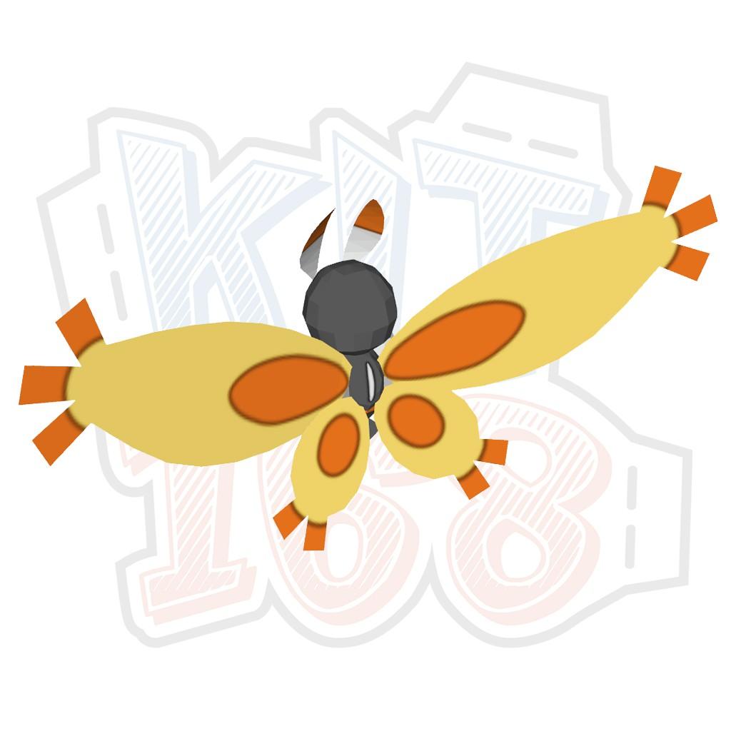 Mô hình giấy Anime Game Pokemon Mothim