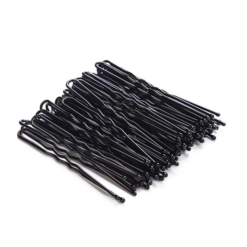 Ghim chữ U cài tóc, búi tóc 7cm bọc sơn đen chống gỉ bền đẹp