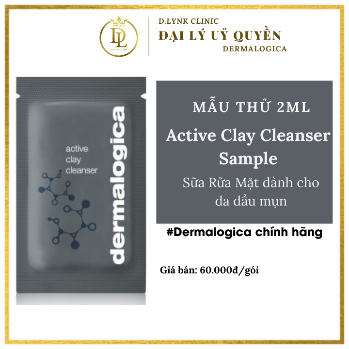 Sữa rửa mặt dành cho da dầu mụn Dermalogica Active Clay Cleanser 150ml