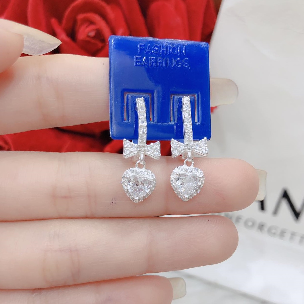 Bông tai bạc thời trang chất liệu bạc s925 MS0820