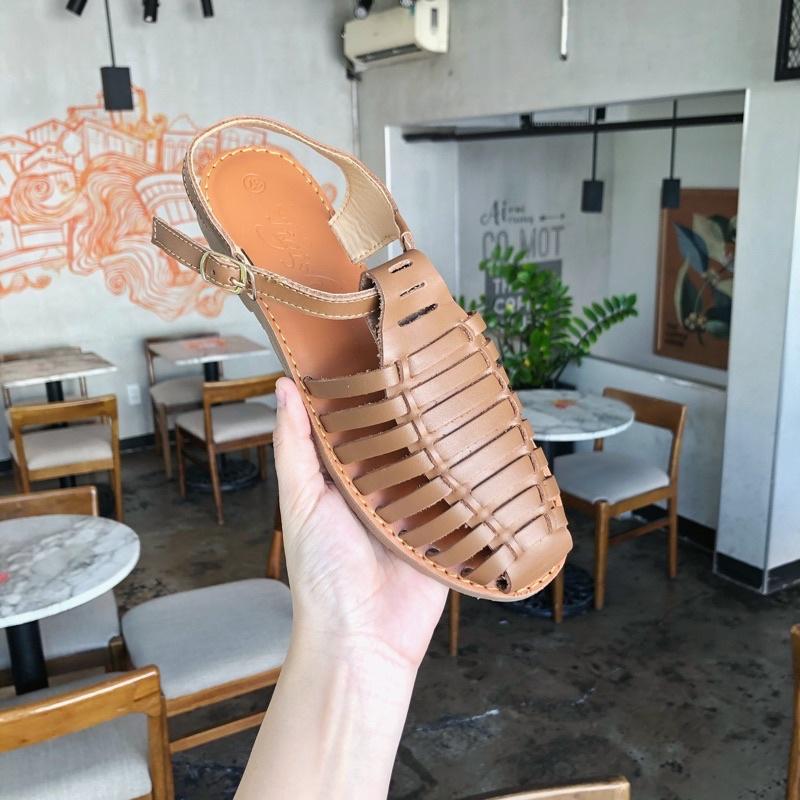 GIÀY SANDAL RỌ ĐẾ BẰNG 1,5 PHÂN VINTAGE DỄ THƯƠNG FORM CHUẨN