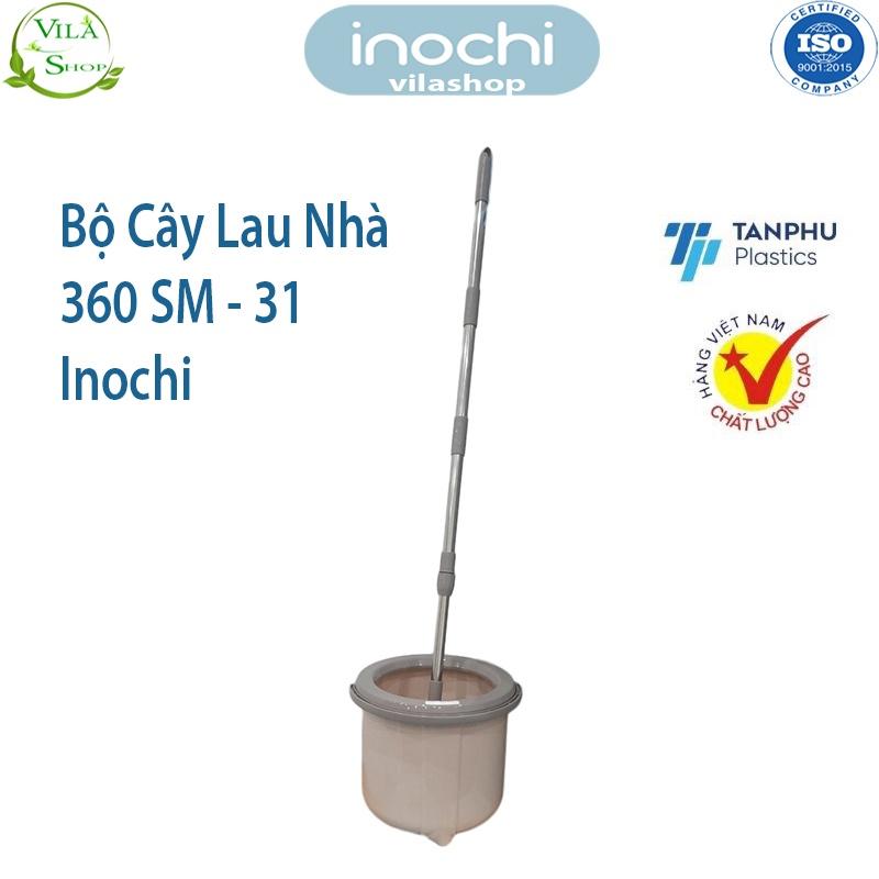 Cây Lau Nhà, Bộ Cây Lau Nhà Tròn Xoay 360 SM - 31, Chính Hãng Inochi Đạt Tiêu Chuẩn Xuất Nhật