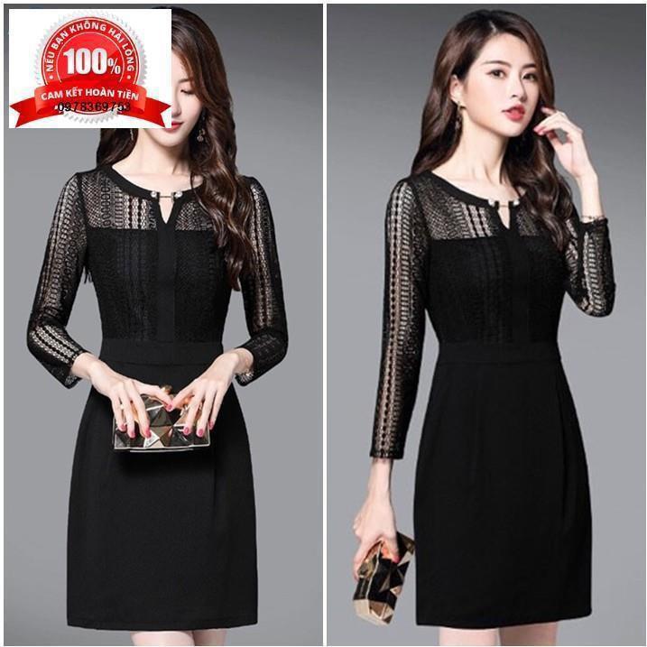 Đầm nữ váy đầm dự tiệc công sở dạo phố cao cấp tay dài