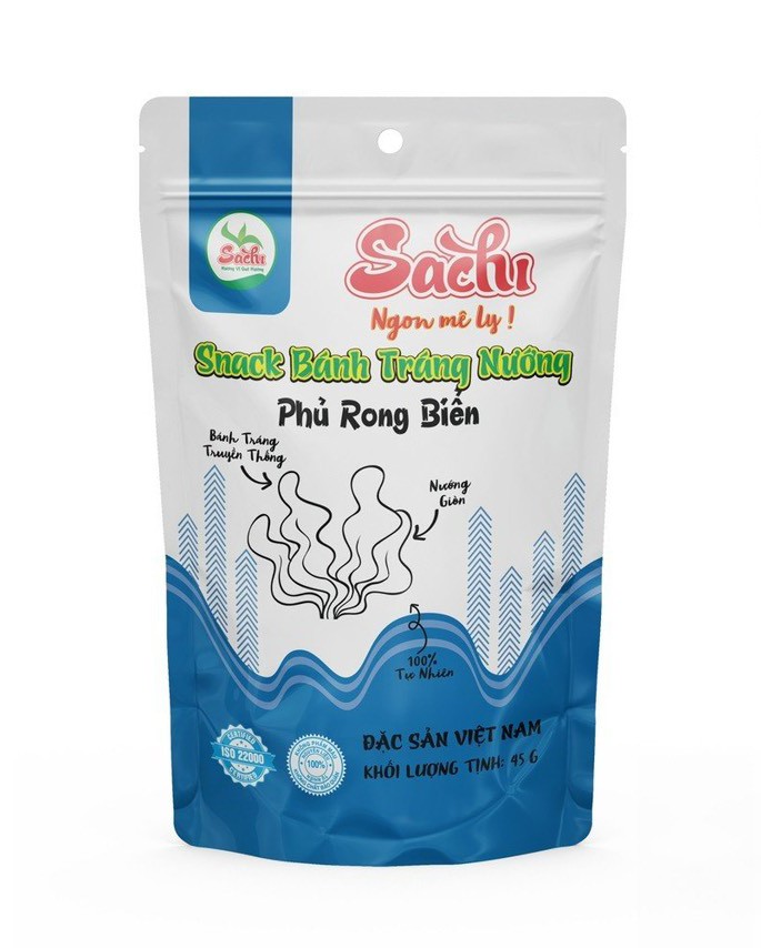 Bánh tráng nướng tẩm vị Rong biển Sachi 45gram.