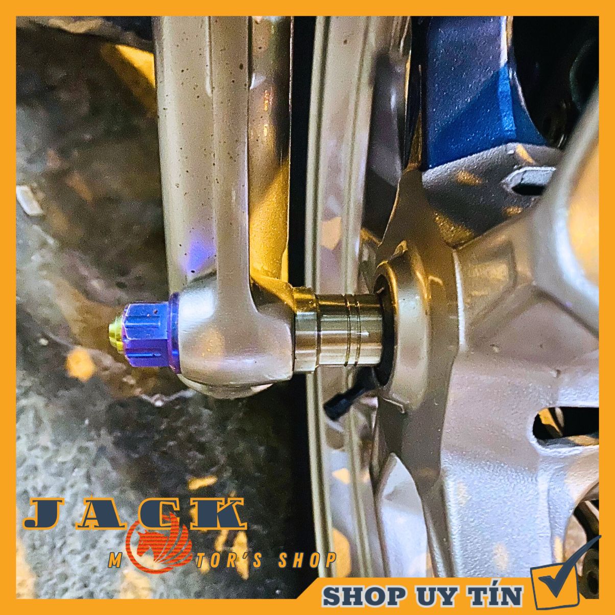 Bộ cục canh bánh trước xe Vario Airblade inox 304 nguyên khối CNC không cần gỡ roong