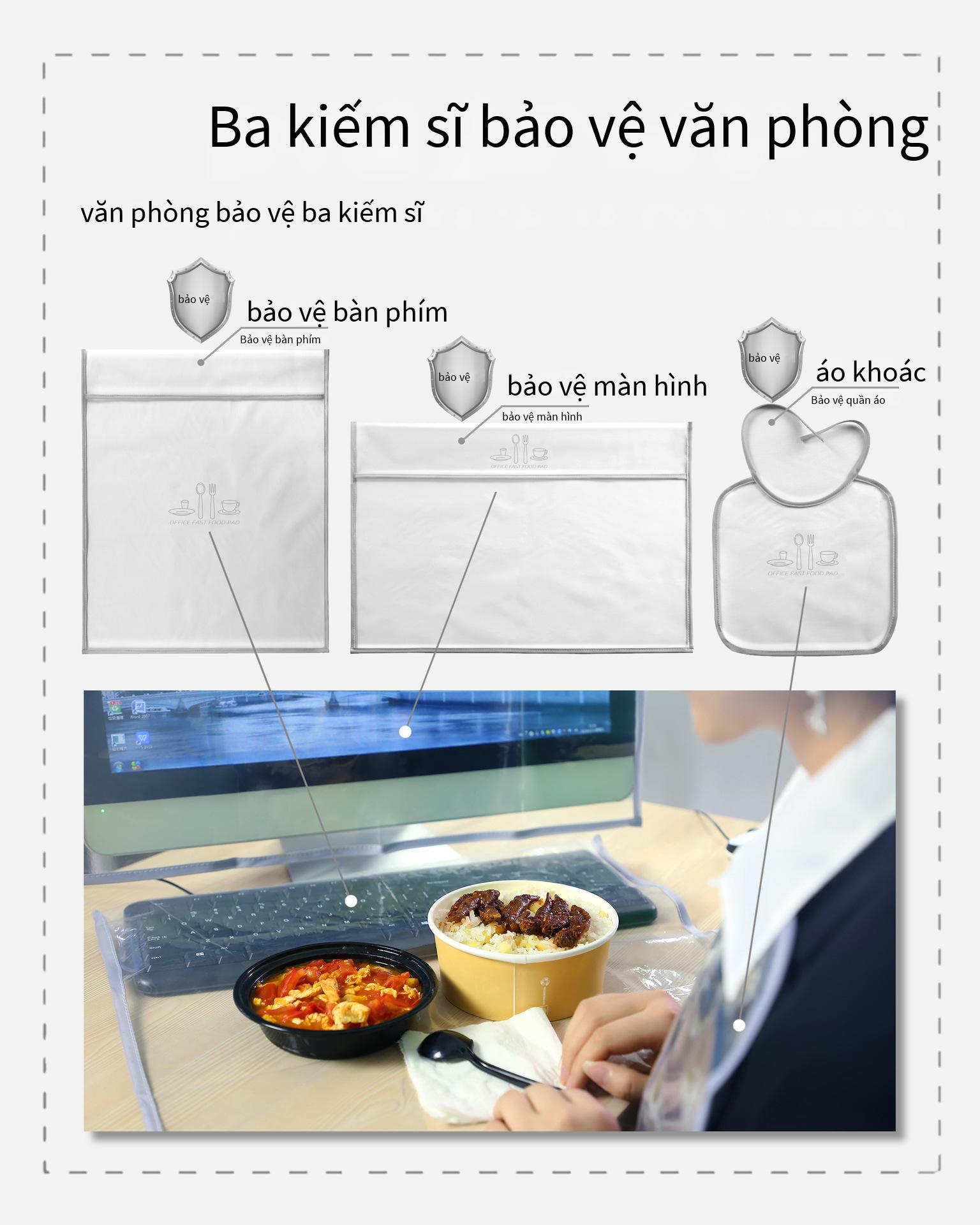 Giá thấp nhất J bảo vệ máy tính bụi che thức ăn nhanh sản phẩm bảo vệ văn phòng thức ăn nhanh miếng đệm bảo vệ bàn phím miếng đệm bàn phím bao gồm màn hình