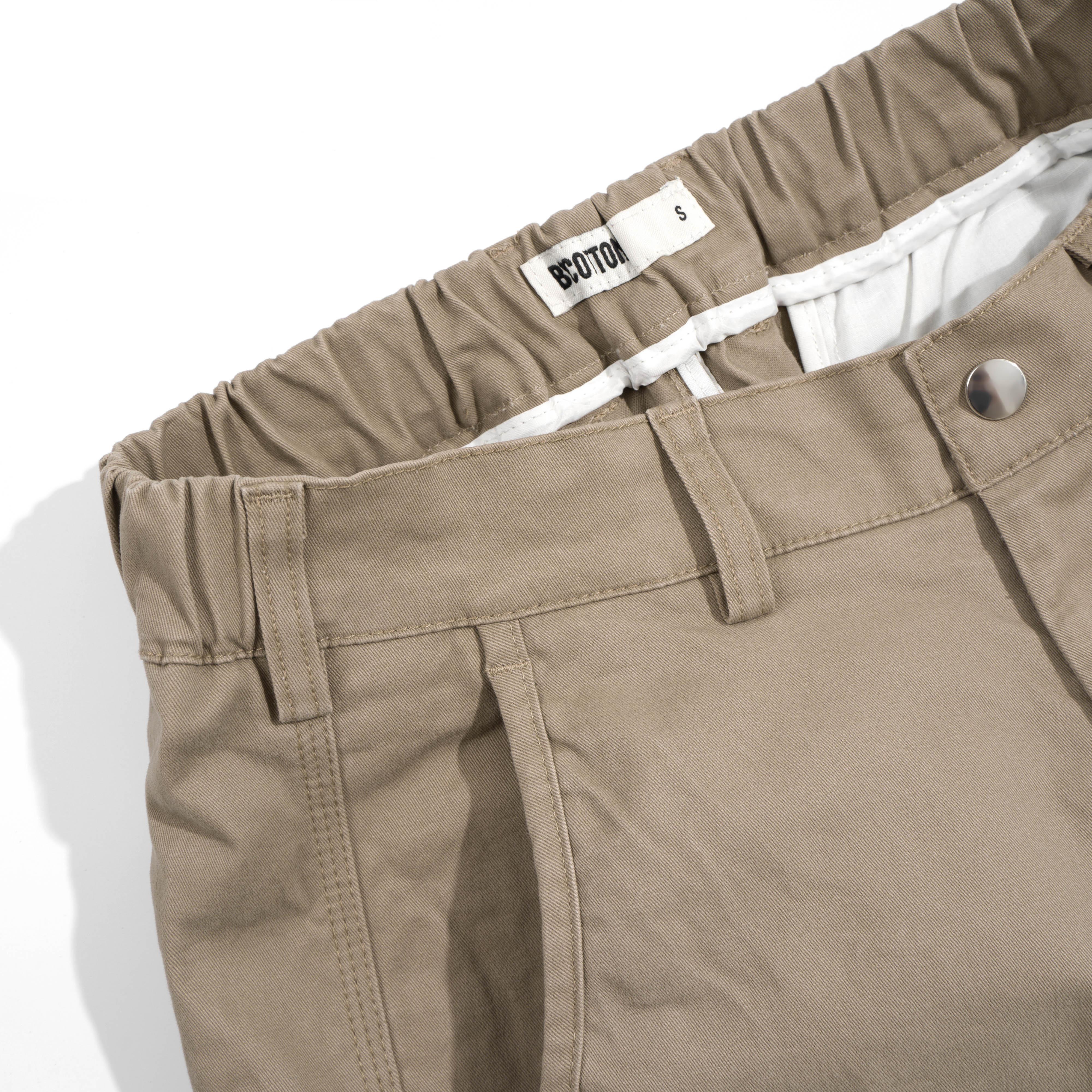 Quần Short Kaki Nam Màu Nâu BY COTTON Brown Khaki Shorts