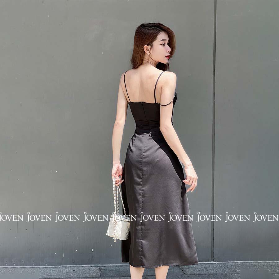 Đầm 2 dây cổ đổ Joven