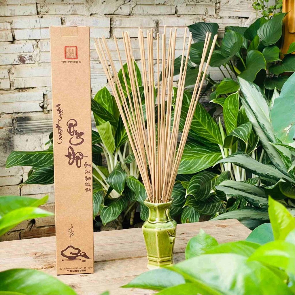 Nhang Trầm Hương 40 Cm, Loại Lan Tỏa, Hộp 80 Cây, Nhang Sạch Thuần Thiên Nhiên