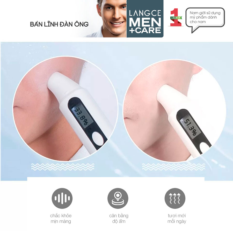 COLLAGEN WHITE CLEANSER RỬA MẶT TRẮNG DA GIỮ ẨM SỮA ONG CHÚA 100ml CHO NAM LANGCE