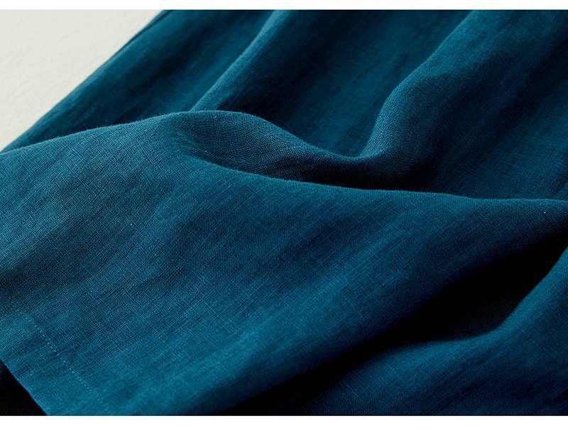 Đầm linen nữ tay ngắn cổ Đức nhẹ nhàng phù hợp cho các nàng đi làm hay đi chơi da215