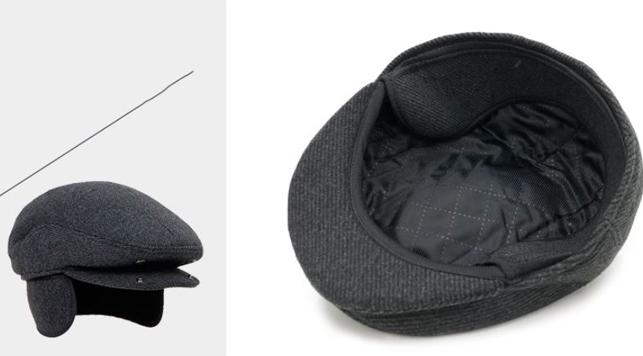 Mũ nồi nam có bịt tai ấm áp phong cách lịch sự và trang trọng.