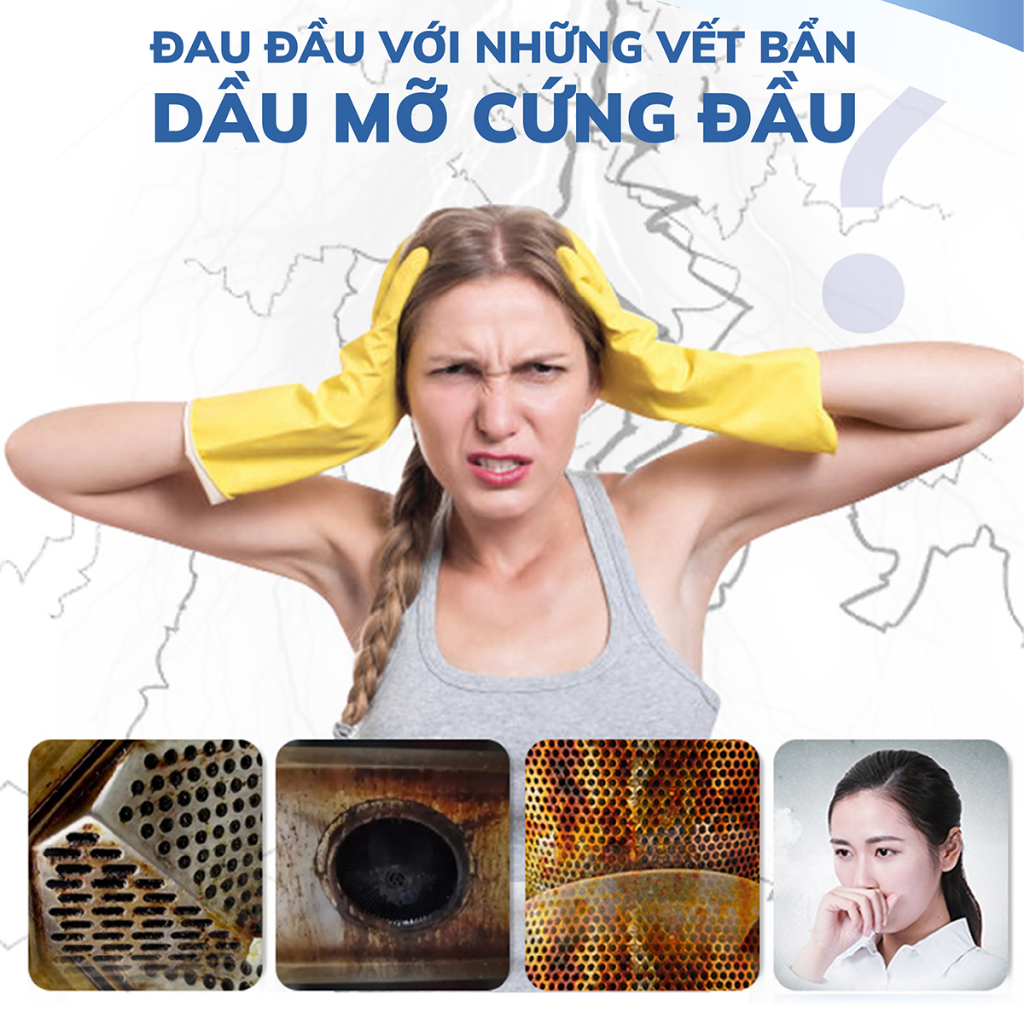 Bình xịt tẩy dầu mỡ nhà bếp CleanZ 450ml đánh bay vết bẩn cứng đầu trên xoong nồi,tường gạch, lưới máy hút mùi