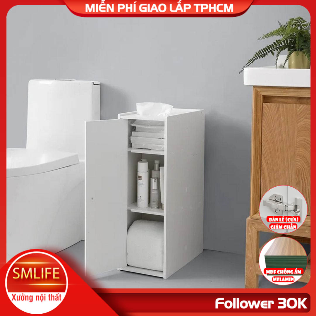 Tủ phòng tắm gỗ hiện đại SMLIFE Satuma