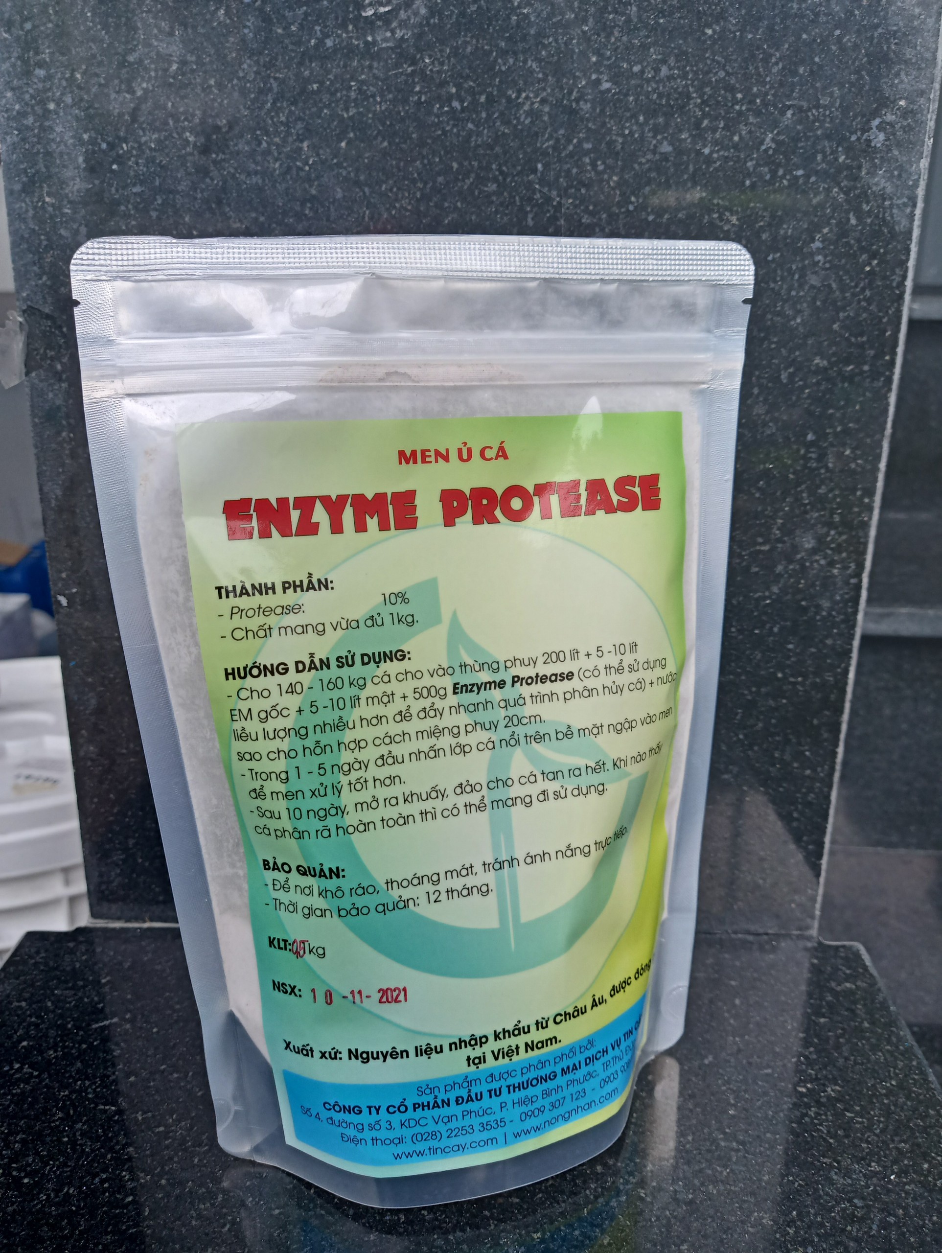Men Ủ Phân Cá Protease - Giảm Mùi Hôi Khi Ủ Cá