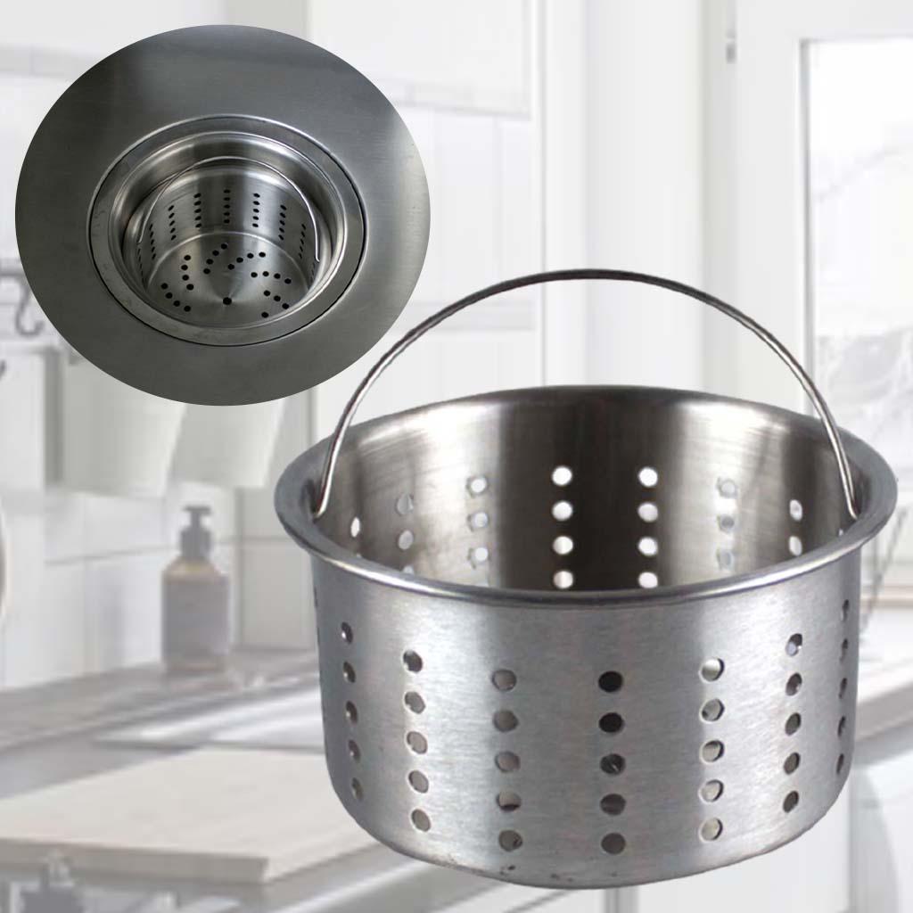 Kitchen Sink Strainer Replacement Deep Cup Waste Trap Filter Sink Basin Waste Plug Garbage Disposal Screen Mesh Basket Filter for Kitchen