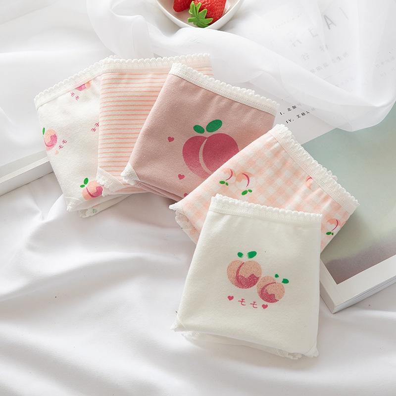 Quần Lót Nữ Cotton Hình Trái Đào Ngang Eo . Hàng Loại Đẹp.