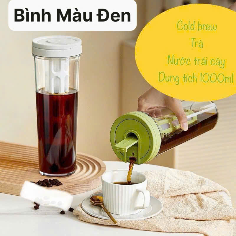 Bình pha Trà cà phê Cold Brew 1000ml