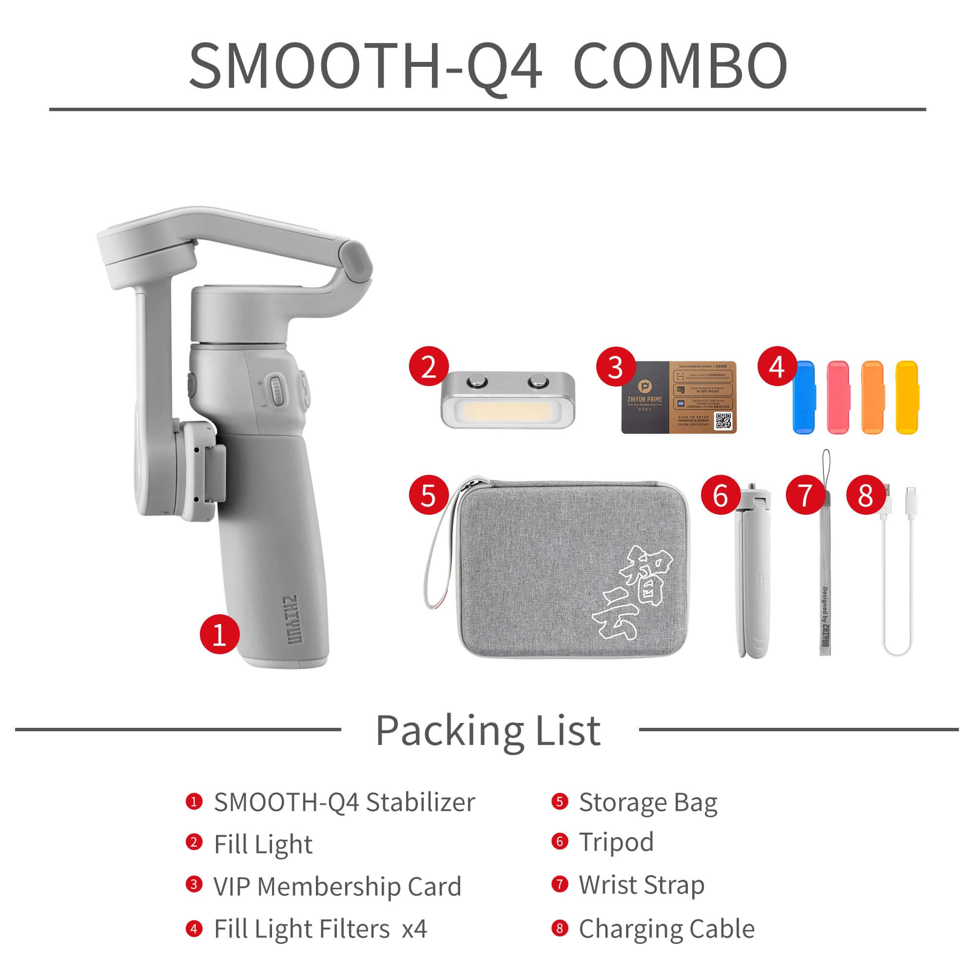 Gimbal chống rung Zhiyun Smooth Q4 Hàng chính hãng.