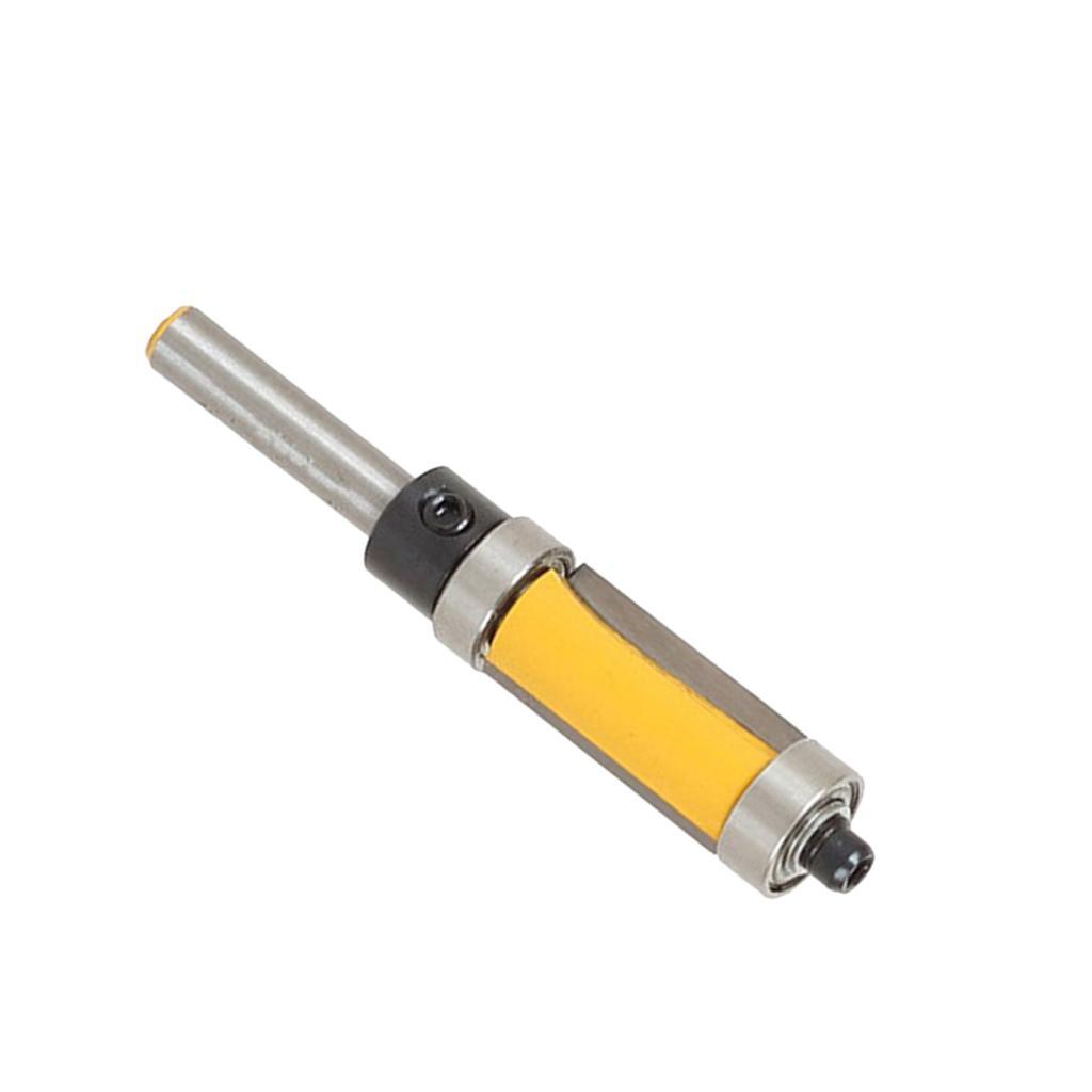 1/4 Shank Flush Trim Router Bit, 8mm Cutting Finger Joint Router Bit, 2pcs