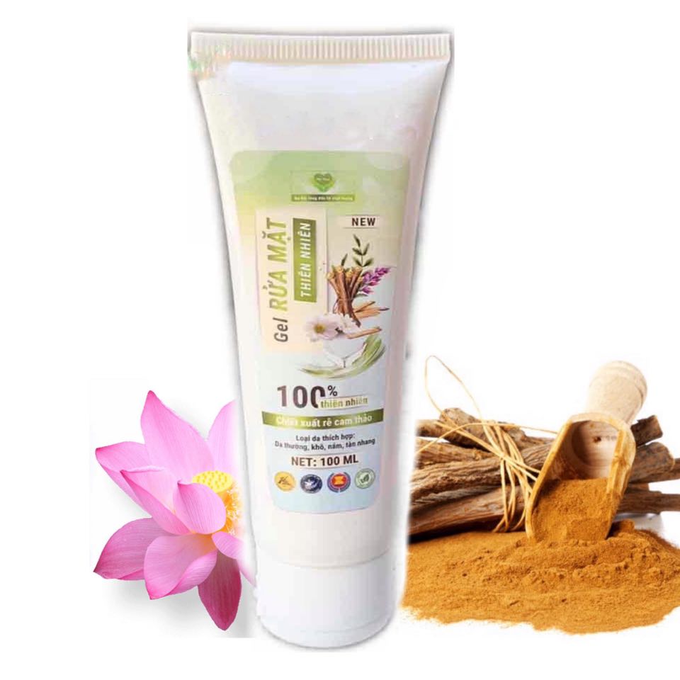 GEL RỬA MẶT CHIẾT XUẤT RỄ CAM THẢO MẸ KEN